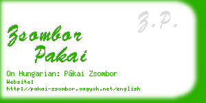 zsombor pakai business card