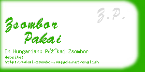 zsombor pakai business card